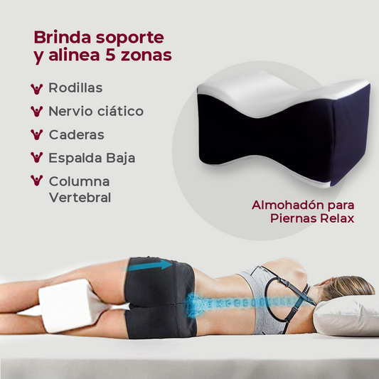 Almohadón para pierna ergonómico, diseñado para proporcionar soporte y comodidad al descansar o dormir. Ideal para aliviar dolores de rodillas, caderas o espalda, manteniendo una postura adecuada. Perfecto para quienes buscan un descanso reparador y mejorar su bienestar.