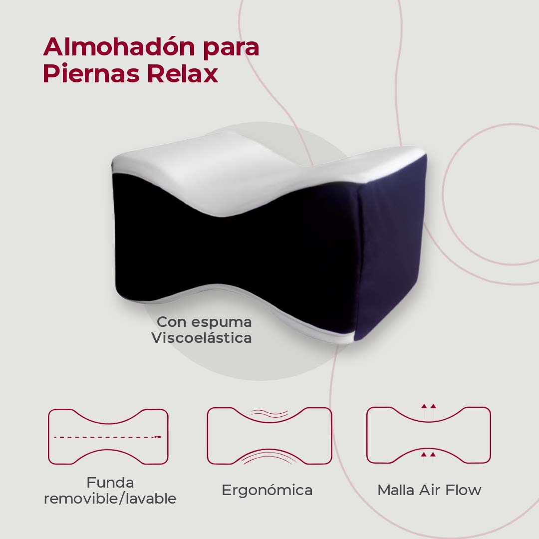 Almohadón para pierna ergonómico, diseñado para proporcionar soporte y comodidad al descansar o dormir. Ideal para aliviar dolores de rodillas, caderas o espalda, manteniendo una postura adecuada. Perfecto para quienes buscan un descanso reparador y mejorar su bienestar.