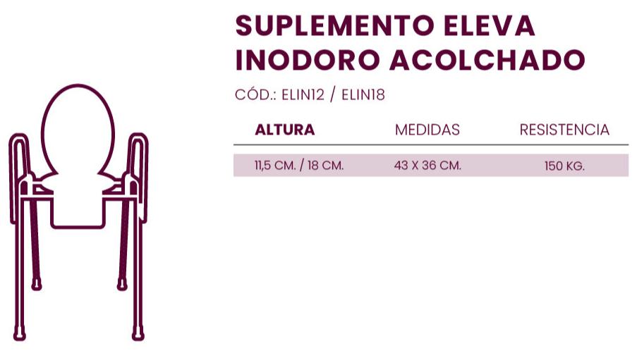 "Descubre el confort y la comodidad con el inodoro acolchado ELEVA. Diseñado para brindar una experiencia de uso suave y ergonómica, ideal para personas con necesidades especiales o que buscan un extra de confort en el baño. Resistente, fácil de instalar y mantener, ELEVA es la opción perfecta para tu hogar."