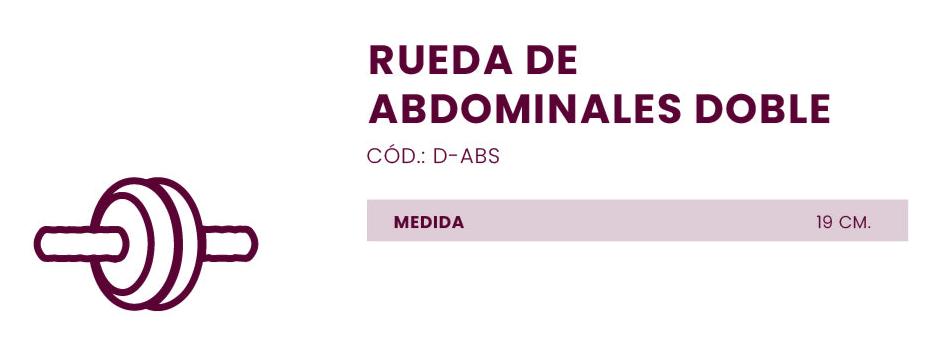 Descubre la rueda de abdominales doble de 19 cm, ideal para fortalecer tu core y tonificar el abdomen. Compacta, resistente y fácil de usar, perfecta para entrenamientos en casa. ¡Mejora tu resistencia y forma física con cada repetición!