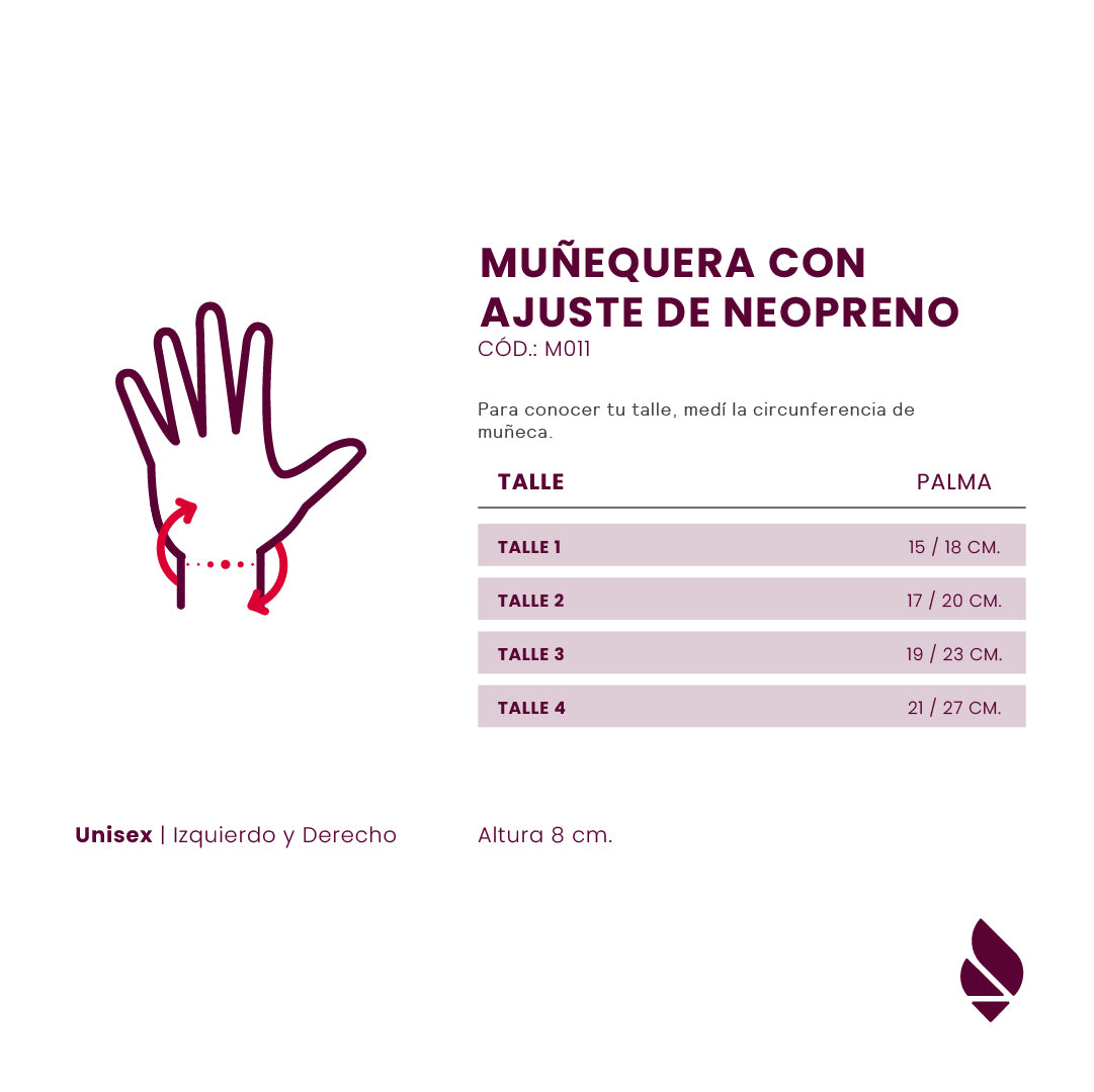 Muñequera tubo con ajuste de neopreno, ideal para brindar soporte y estabilidad a la muñeca durante actividades físicas. Fabricada con materiales de alta calidad, flexible y cómoda, perfecta para la prevención de lesiones o la recuperación de esguinces. Ajuste personalizado y gran durabilidad.