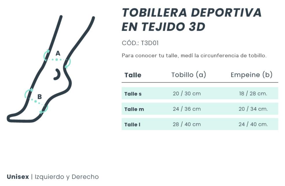 Descubre la tobillera deportiva en tejido, diseñada para brindar soporte, comodidad y protección durante tus actividades físicas. Ideal para prevenir lesiones y mejorar el rendimiento en deportes de alto impacto.